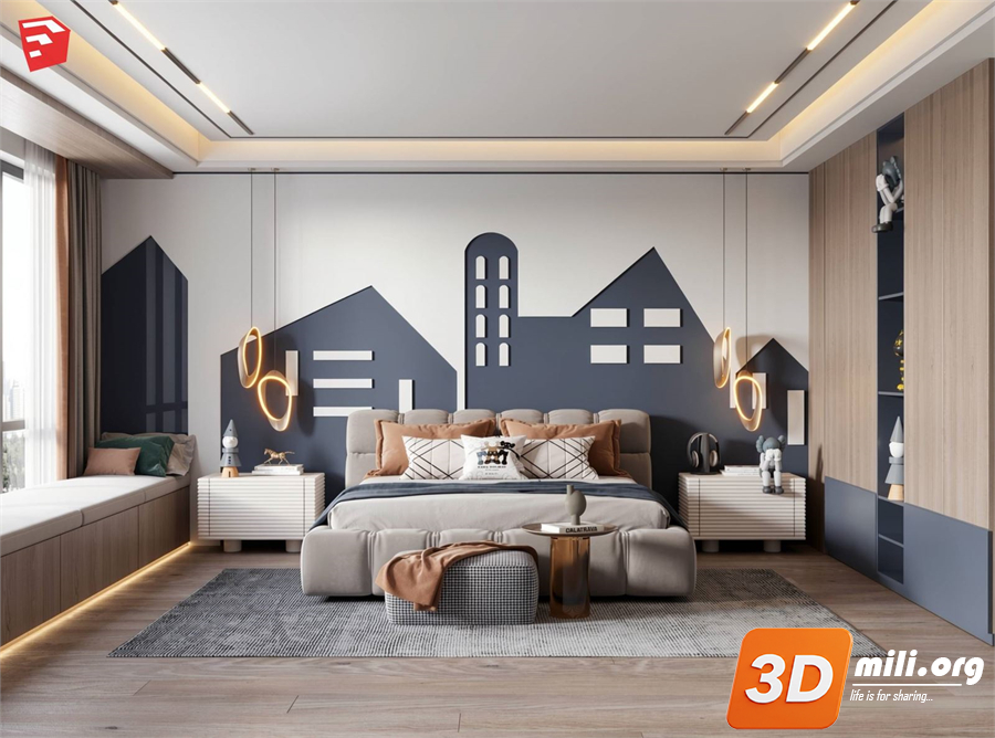 Children Room Scenes  Skp FIles 